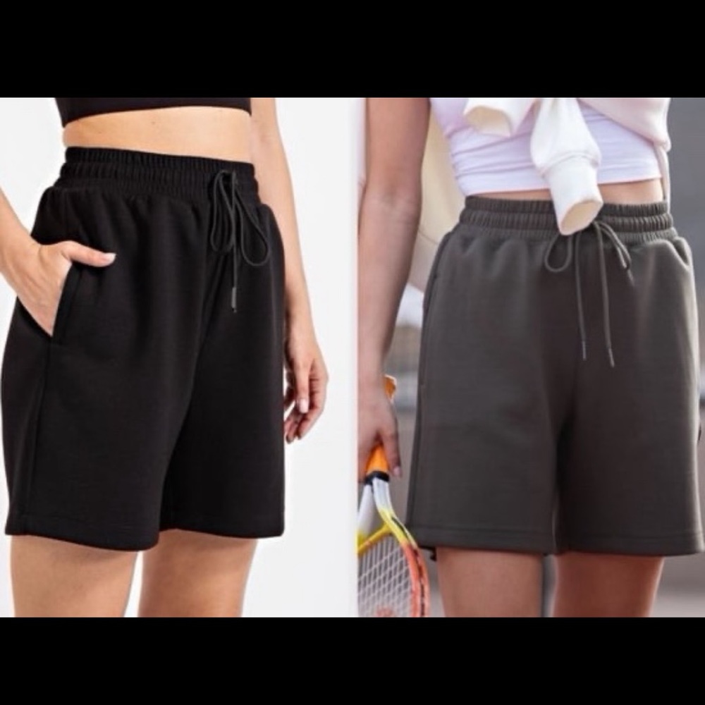 Rae Mode Shorts - 2 Pair - Black & Charcoal - Large